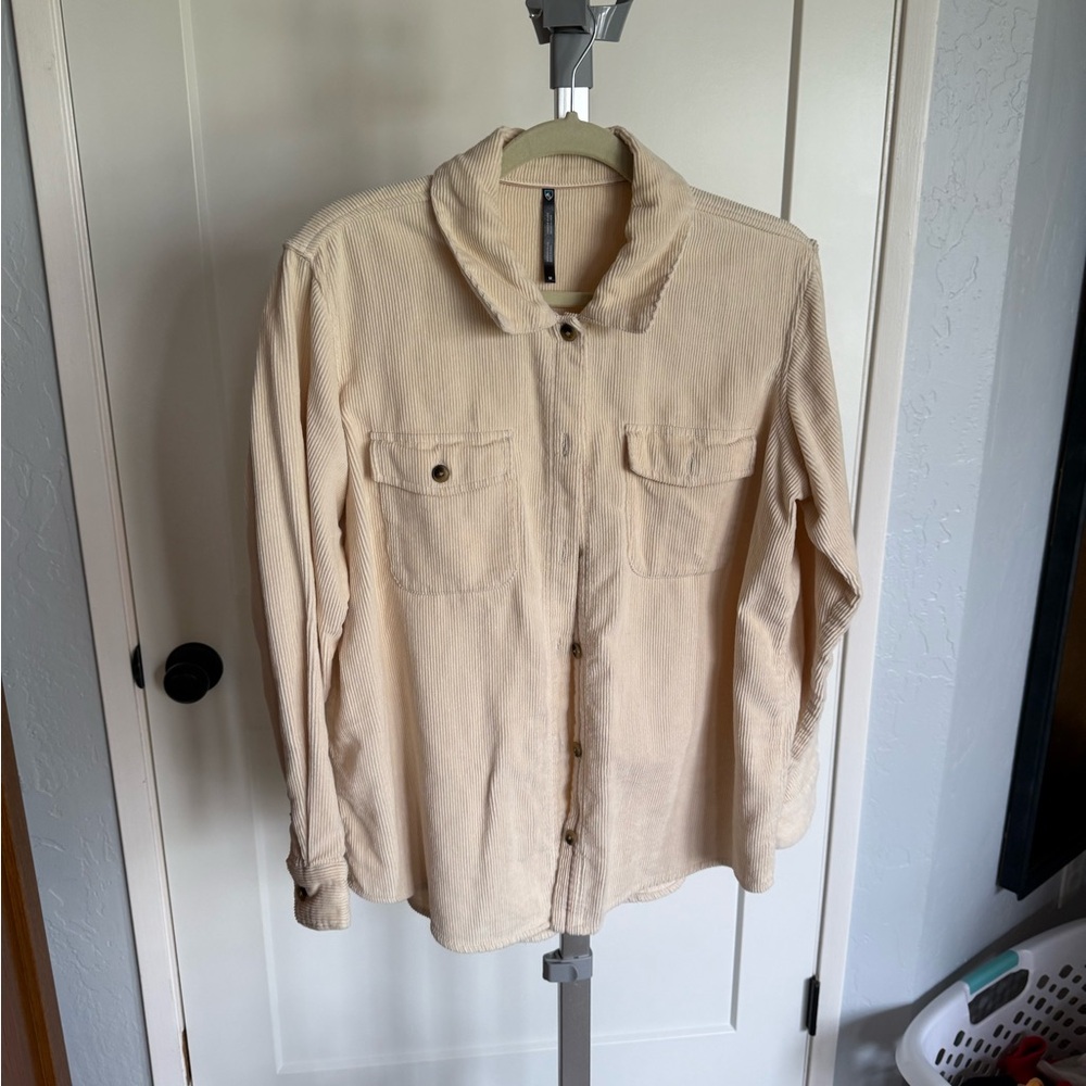 Kuhl Cream corduroy Button-Up Women's Jacket